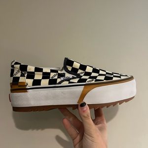 Vans stacked era checkerboard women’s size 9.